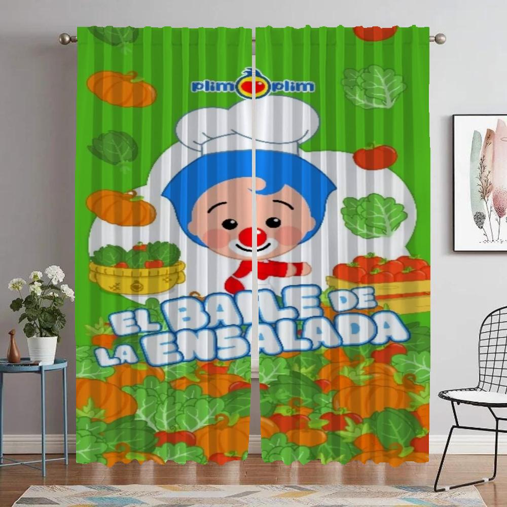 Kitchen Curtains for Living Room Plim Plim Home Interior Curtains 2 Pieces Tulle for Bedroom Window Curtain Partition Shades