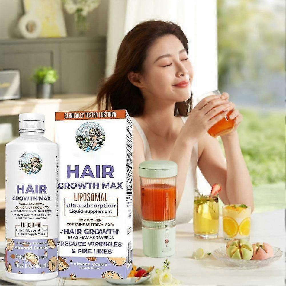 1/2/3x 2025NEW Mary Ruths Womens Hair Growth MAX Lipsomal With Lustriva (15.22 Fl Oz.)