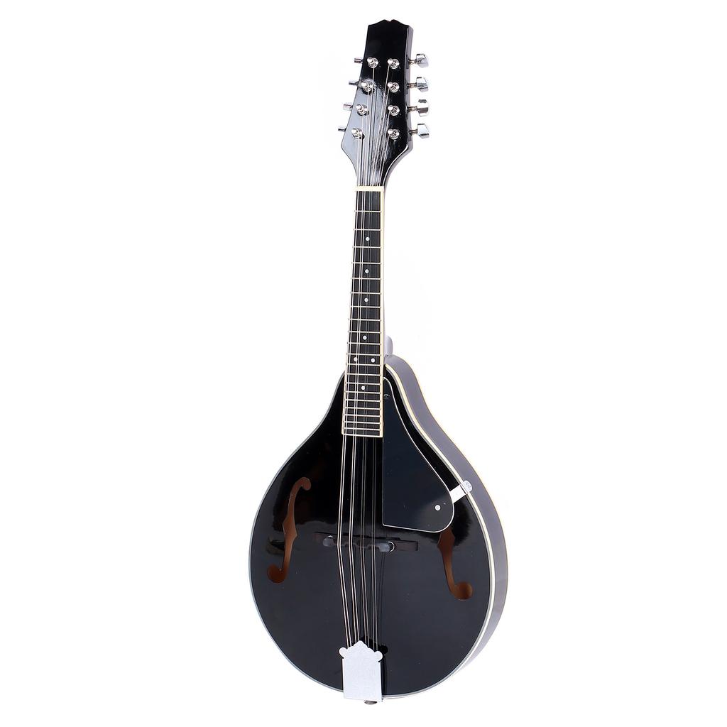 Mandolino 8?Strumento a Corda Nero con BorsaCordePannoAccordatorePlettriVitePannoNero