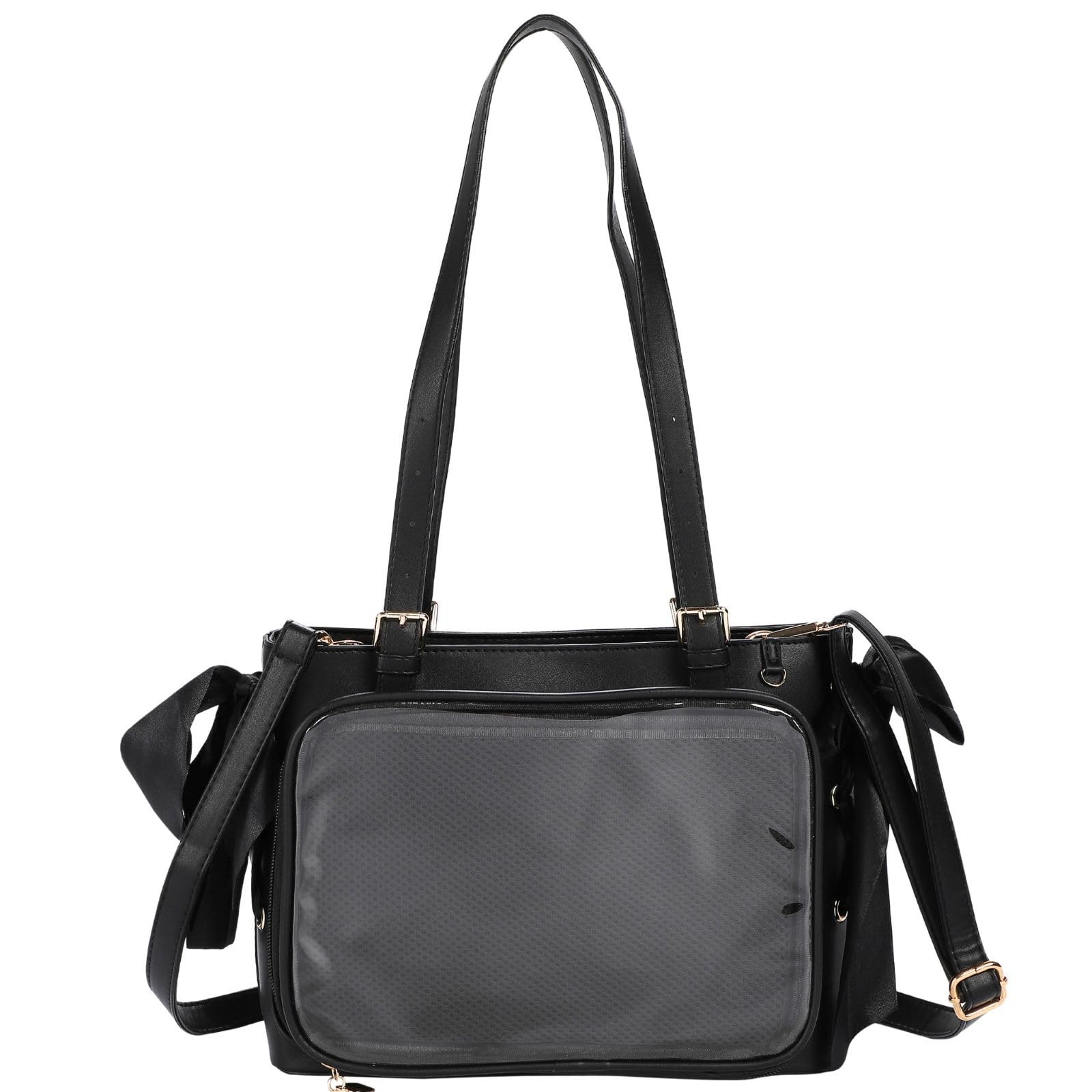

Harugio Ita Bag, Stylish Ita Bag Tote Bag, Shoulder Bag, Otaku Activity Bag, Adult, Black and White, Doesn t Look Like an Ita Bag, Cute Leather Look,