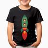 Kids Space Adventure T-Shirt Rocket Ship Astronaut Design Fun Boys Girls #T490