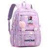 Anime K-Pop K-Pop Demon Hunters Printed Backpack Schoolbag for Teenager Student Girl Boy Bookbag Large Capacity Waterproof Travel Bag Gift Mochila