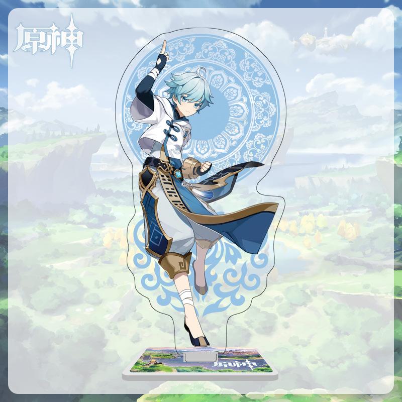 16cm Height Acrylic Large Stand-up Display Featuring Characters From Mondstadt and Liyue In Genshin