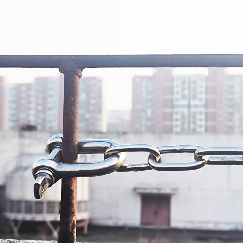 HFS(R) Stainless Steel Shackles, 10-Piece Set, 160kg Load Capacity, D-Shaped Shackles, 5mm Hook (M5, 10 Pieces)