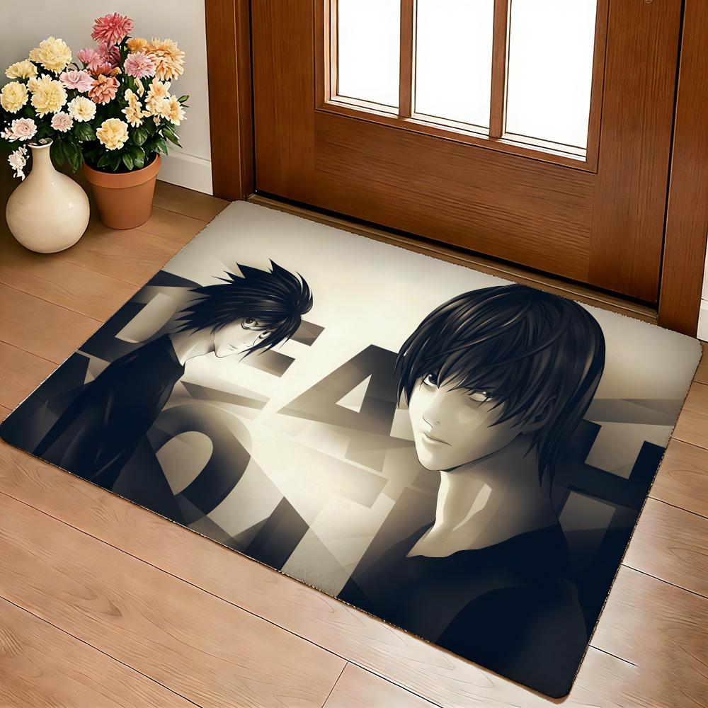 Hot Anime D-Death N-Note Floor Mat Cozy Flannel Soft Thick Non-Slip Mat For Living Room Bedroom Kitchen Decor Rugs