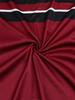 Men's Short-Sleeve Polo Shirt with Button Design, Simple Vintage Style in Wine Red with Contrast Color Print, Suitable for Camping and Outdoor Wear,