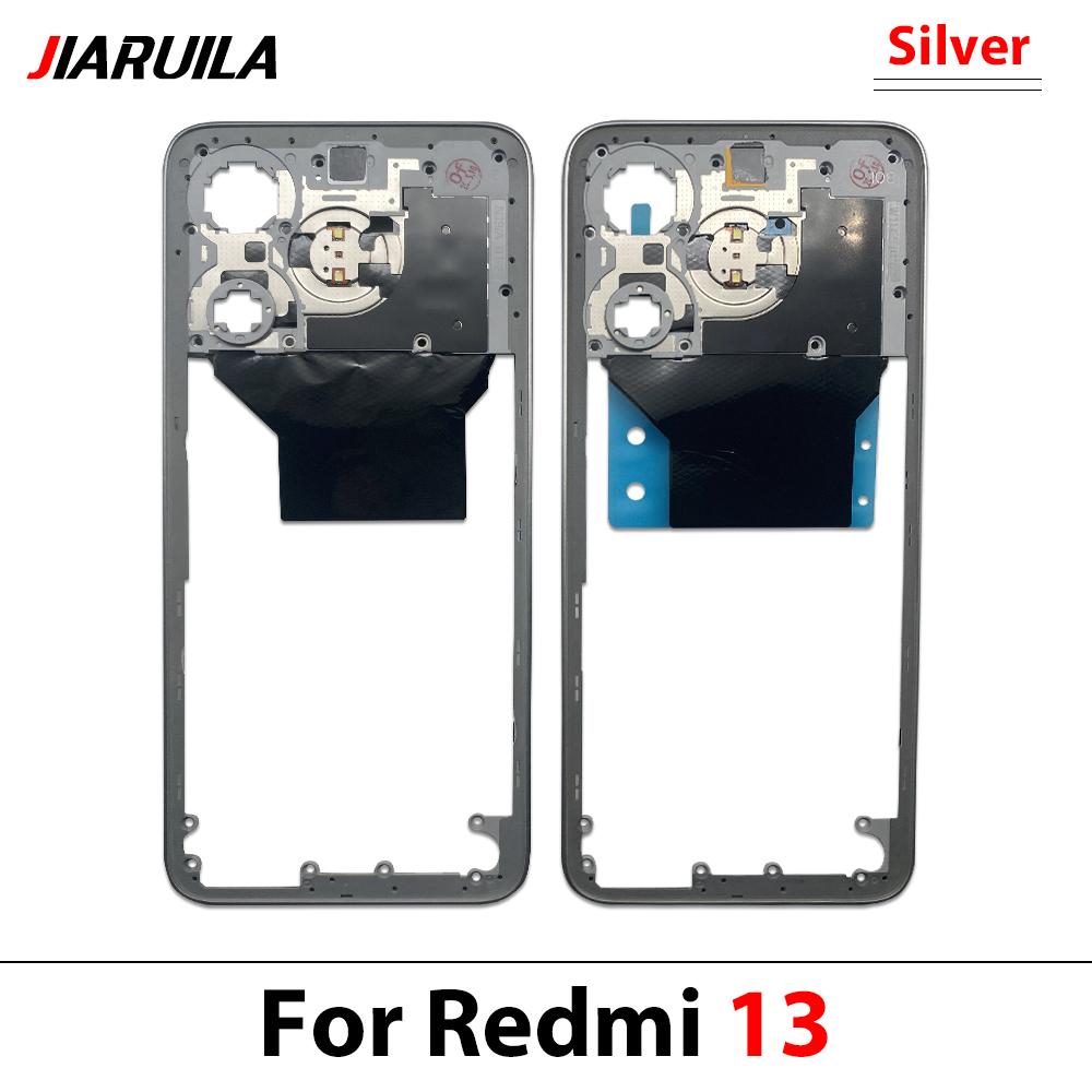 Nuovo Supporto Telaio Centrale Posteriore Alloggiamento Riparazione e Sostituzione per Redmi 13 13C 14C 5A Telaio Centrale Posteriore