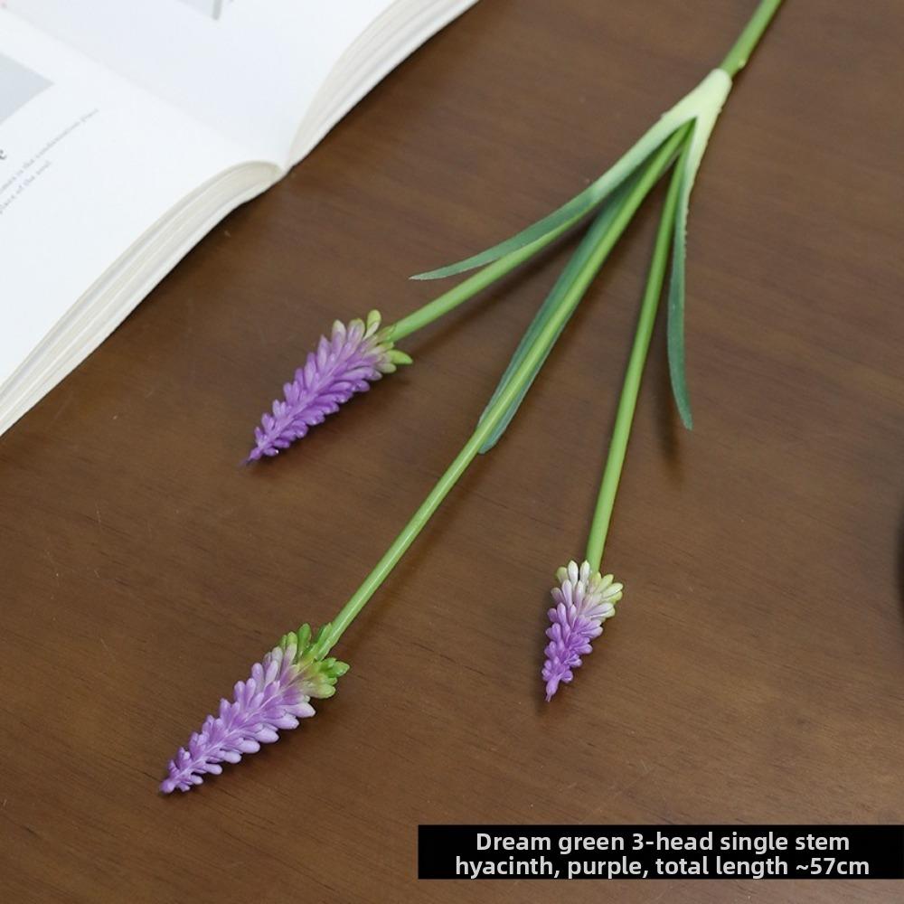 3D Grape Hyacinths Artificial Flowers with Leaves Lifelike Artificial Hyacinth Bouquet Fake Bouquet Wedding Decoration