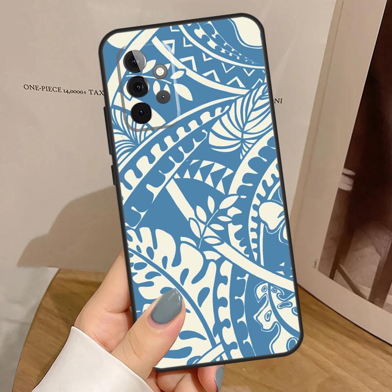 Maori Polynesian Samoan Tribal Funda For Samsung Galaxy A15 A25 A35 A55 A52 A32 A12 A14 A34 A54 A51 A71 A53 A13 A33 Case