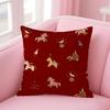 Horse Cushion Cover Linen Cushion Cover Soft Decorative Case For Sofa Home Decor