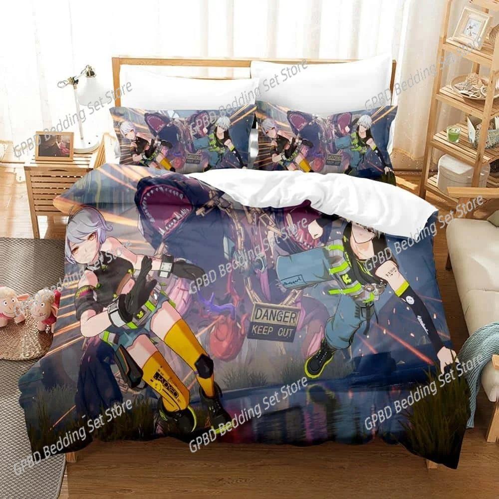 Comforter 3D Printing Game Tower Of Fantasy Anime Bedding Set Bedroom Soft Modern S Comefortable Quilt