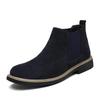 Winter Boots for Men Luxury Brands Comfortable Business Work Shoes Wear Resistant Casual Leather Velvet Chelsea Boots