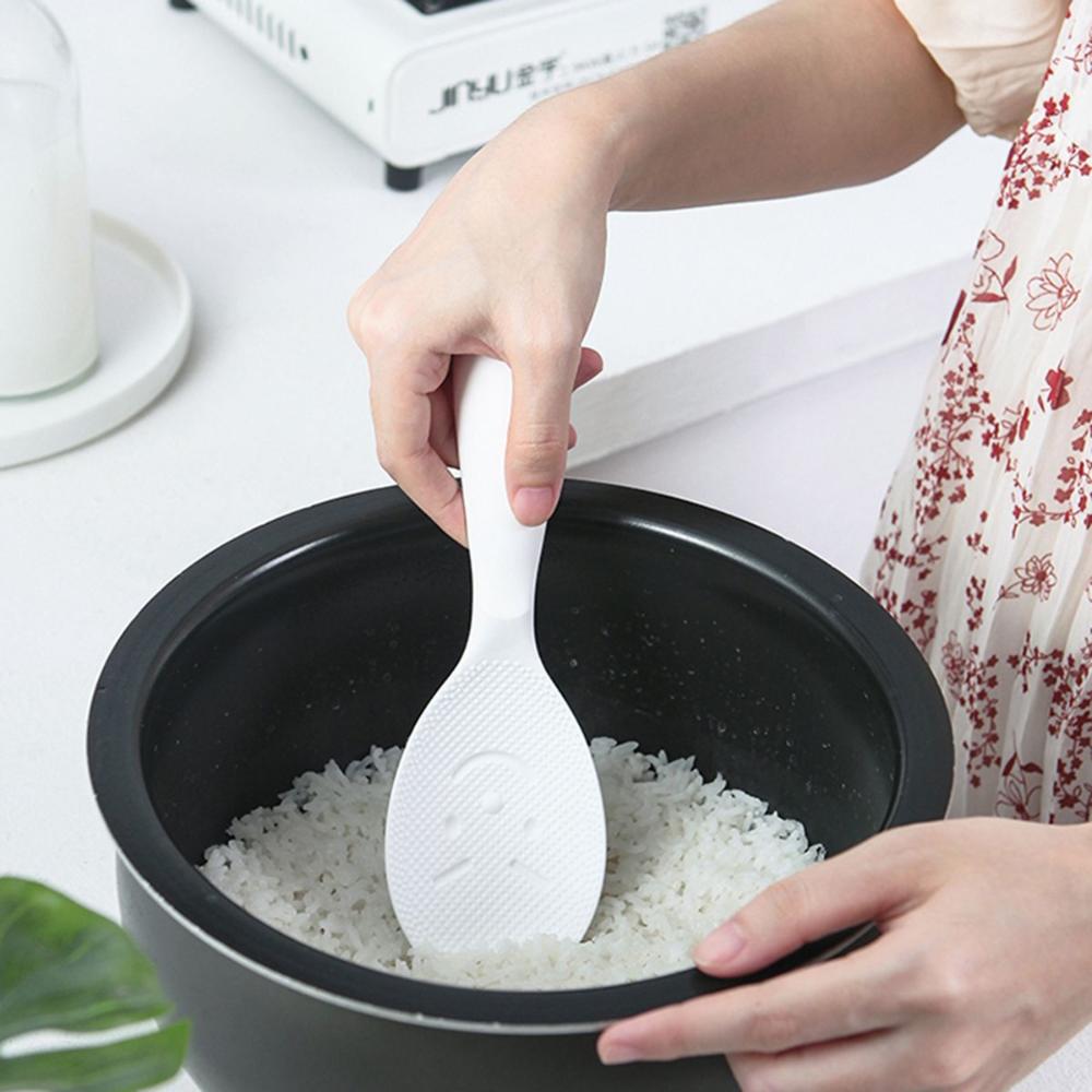 Dinnerware Kitchen Smiling Face Non-Stick Cute Rice Scooper Rice Paddle Spatula Serving Spoons