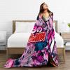 JoJos Bizarre Adventure japan Anime  Merch Blanket Warm Cozy Fluffy  Throw Blankets for Couch Multi-size Throws And Blankets