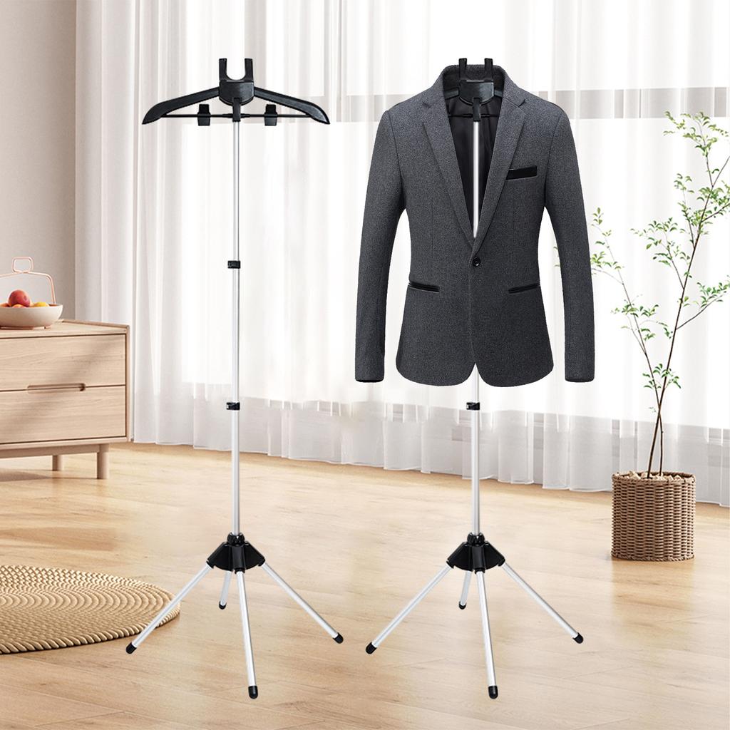 Household Floor Hanging Ironing Rack Foldable With Hand-held Clothes Board Support Shelf Telescopic Adjustment Accessories