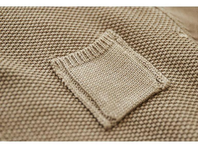 Women's Retro Knit Cotton Cardigan: Round Neck, Long Sleeve, Autumn Casual Short Sweater.
