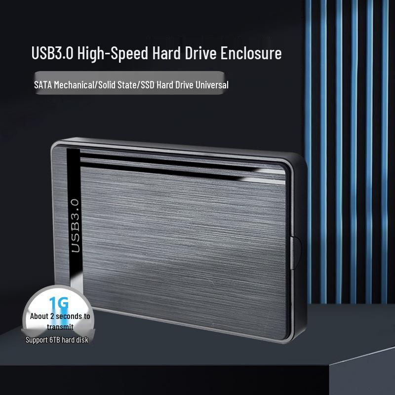 

Высокоскоростной корпус для 2,5-дюймового жесткого диска USB 3.0 для ноутбуков и настольных ПК - Матовая отделка чёрный