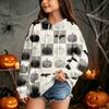 Kids Casual Halloween Print Hoodie for Holiday and Everyday Wear