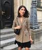 European & American Style Women's Plaid Double-Breasted Suit Jacket - Autumn 2024 Top 5 Colors