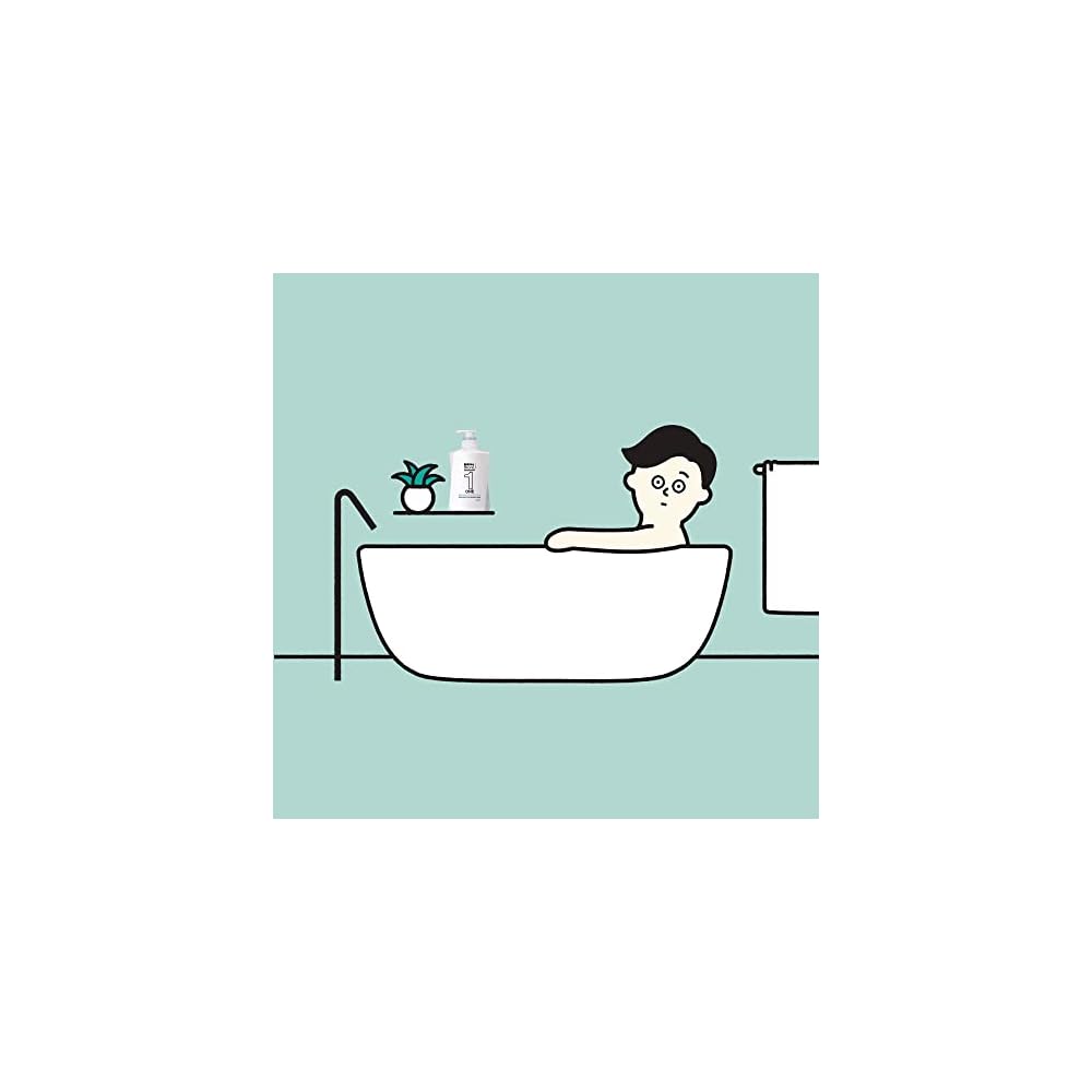 Biore Men's One All-in-One Body Wash Herbal Green Scent Pump 480ml