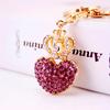 Kuxi Crown Love Couples Keychain Set - Women's Bag Accessory Metal Pendant 405