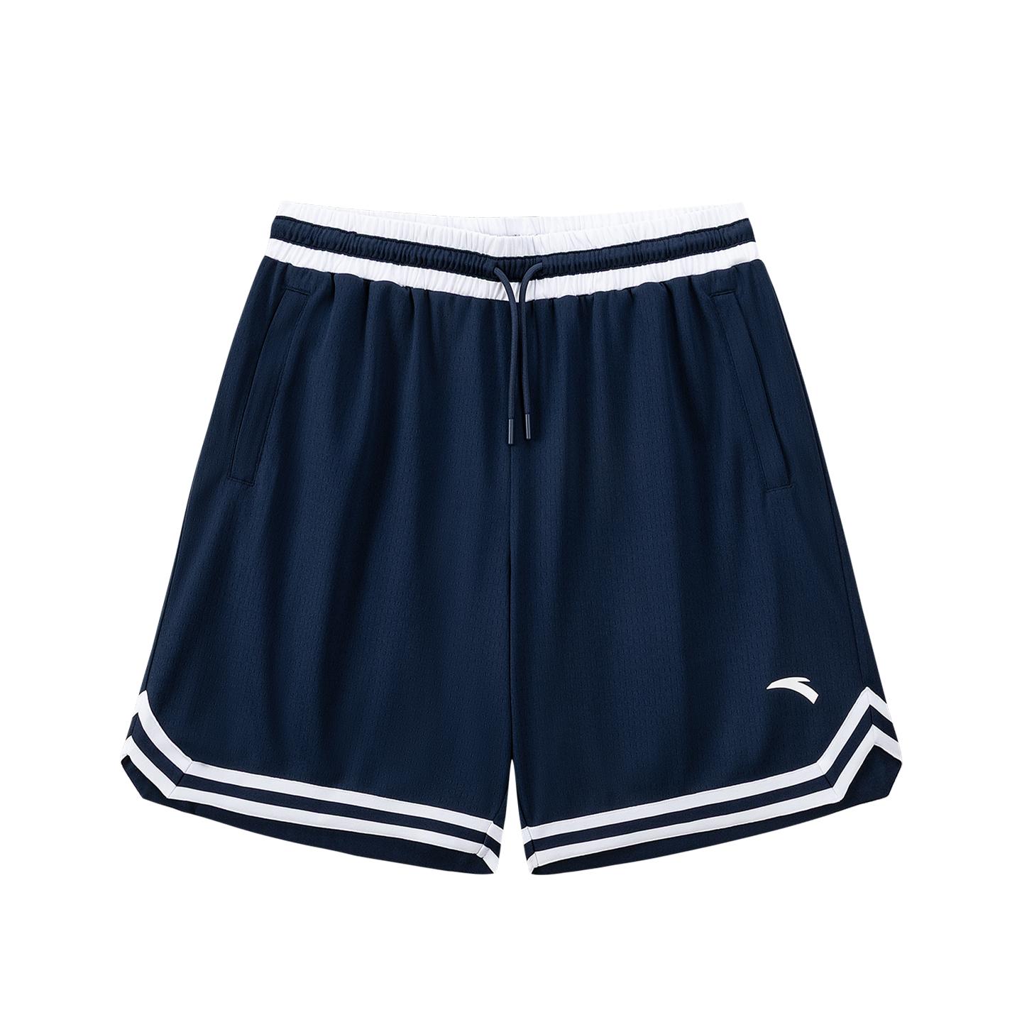 Anta Basketball Sports Fitness Running Campus Commuting Comfortable Breathable Quick-Dry Indoor Competition Knitted Shorts Men shorts 952621305-3 S