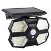 Outdoor Solar Light Split Waterproof Human Body Induction Solar Wall Light Spotlight Safety Light Adjustable Solar Panel for Garden Garage