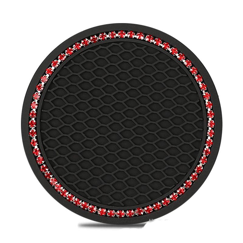 Car Coaster Water Cup Bottle Holder Anti-slip Pad Mat Silica Gel Waterproof For Interior Decoration Car Styling Accessories