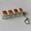 Whimsical Bread Shaped Keychain Jewelry Accessory PVC Construction Compact Decoration For Keys Bags Enthusiasts