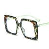 Coolfang Fashion Square Glasses Frame Anti Blue Light Computer Glasses For Women Large Frame Protective Eyewear