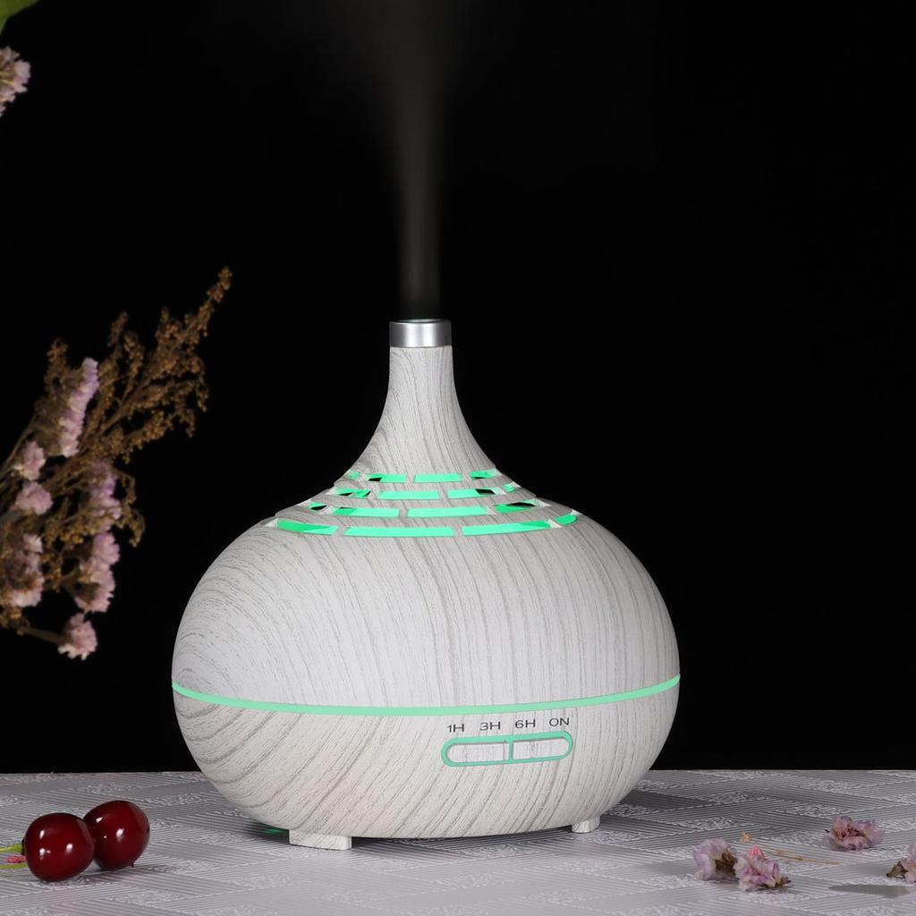 Wood Grain Ultrasonic Humidifier: Aromatherapy, Bedroom & SPA Air Purification Gift