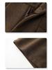 Women's Khaki Wool Trousers: 2024 Autumn/Winter Wide-Leg A-Line Bootcut Shorts