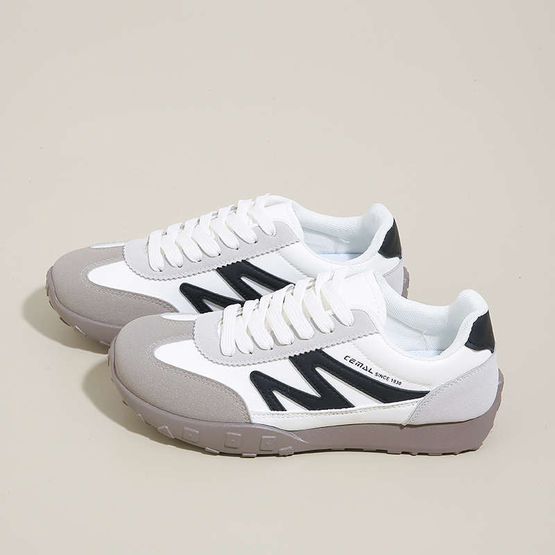 Red retro German training shoes women's 2025 autumn new breathable versatile sports shoes lightweight soft-soled casual women's shoes