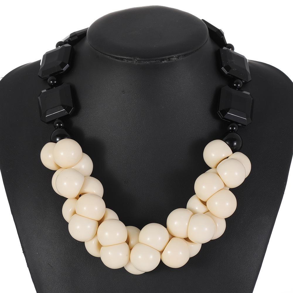 

Bohemian Retro Multi-Layer Beaded Statement Necklace