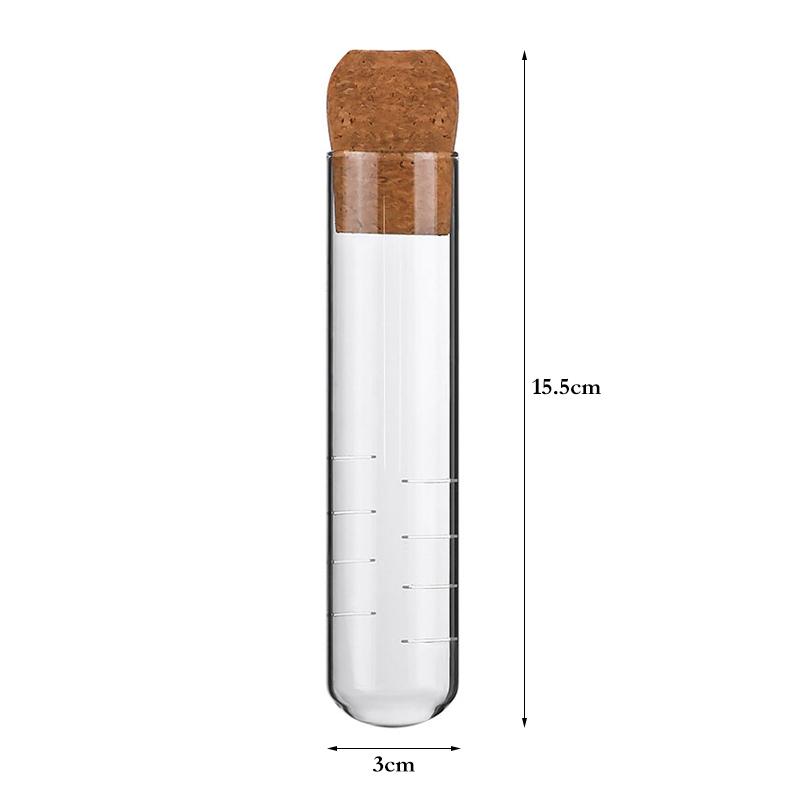 Glass Tea Infuser Creative Pipe Tea Strainer Loose Leaf Tea Filter Brewing Tube Glass Diffuser with Cork for Mug Tea Accessories прозрачный
