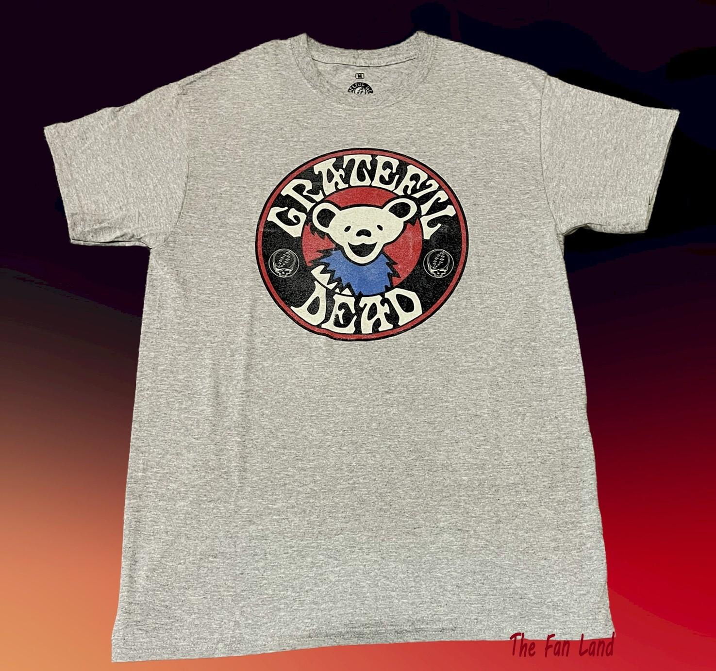 New Grateful Dead Head Bear Mens Vintage Concert T-shirt S разноцветный
