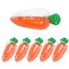 3/6Pcs Easter Plastic Carrot Candy Box Creative Clear Gift Boxes Easter Party Decorations for Home Kids Birthday Favors Supplies