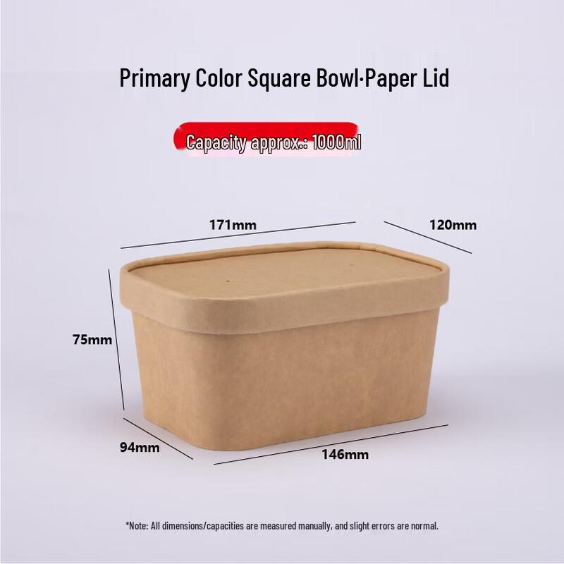 Disposable Kraft Paper Microwaveable Meal Box