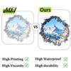 Removable PVC Wall Art Snow Peak Sticker, 3D Landscape Decorative Decal, Durable Mountain Stickers Waterproof Window Film, for Living Room Bedroom