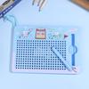 Eye-Catching Cartoon Steel Ball Doodle Board Keychain; Magnetic Sketch Pad Puzzle Toy For Backpack Accessory.