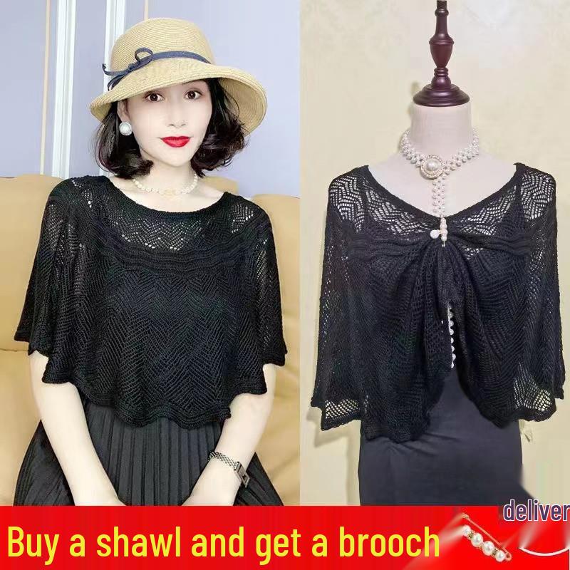 Knitted Wave Cardigan: Fashionable Snood Shawl with Neck Protection for Air-Conditioned Rooms