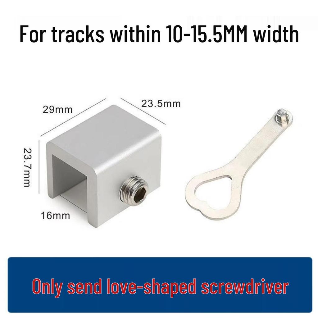 Aluminum No-Drill Child Safety Lock for Doors and Windows