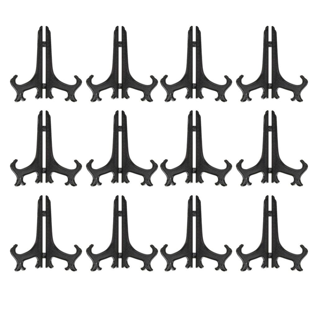 12pcs Plate Stands Iron Display Easel Photo Picture Bowl Dish Book Holders Frames