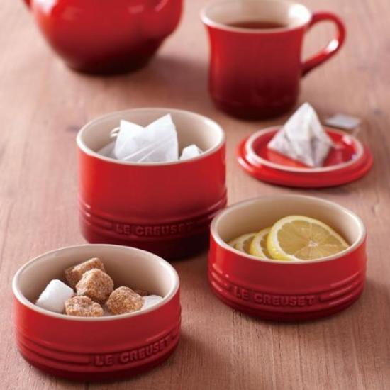 LE CREUSET Stacking Ramekin Set Cherry Red