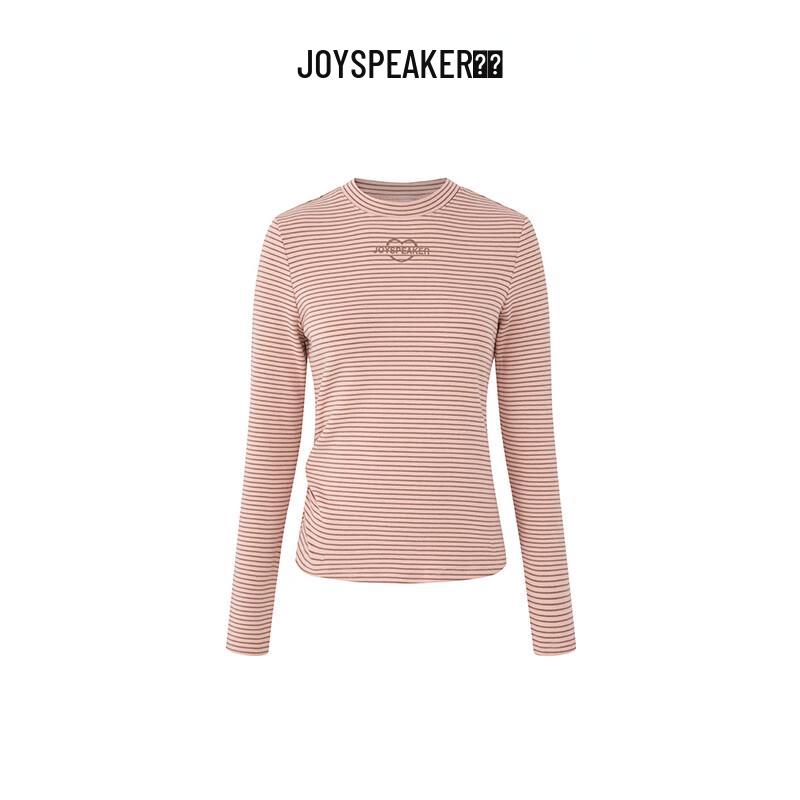 JOY SPEAKER Women's Striped Long Sleeve Slim Fit T-shirt