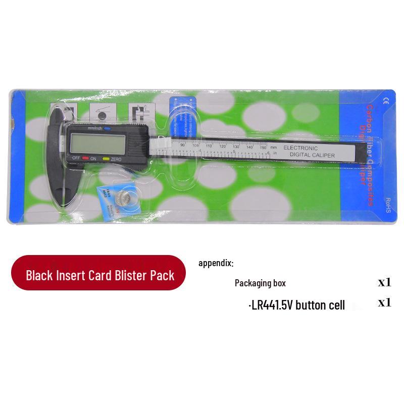 Digital Vernier Caliper for Measuring Jewelry and Collectibles, 150mm Plastic Caliper