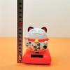 Solar Lucky Cat Ornaments for Car Dashboard Installation Cute Decorative Ornaments Car Supplies
