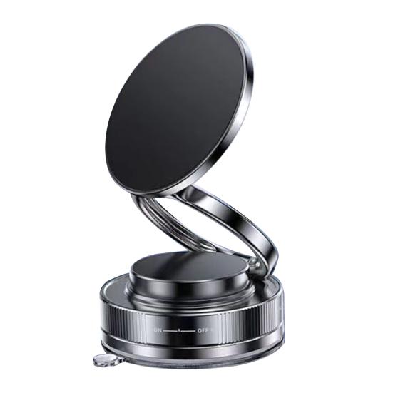 Magnetic Phone Holder Vacuum Suction Stand for Car Gym Kitchen Rotating Foldable Magnetic Holder for Navigation Streaming