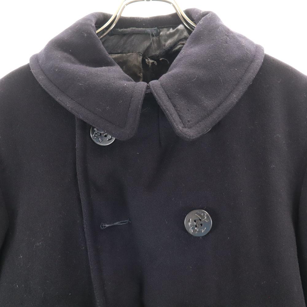 US NAVY 40. léta 10knoflíkový vintage NAVAL CLOTHING FACTORY meltonový dvouřadý kabát 38 Pánský Použitý