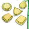 Imitation Bamboo Weaving Barbecue Plate Melamine Serving Plate Hot Pot Vegetable Plate  Home
